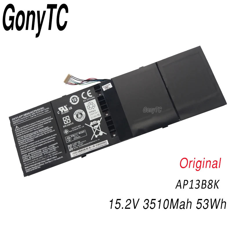 Оригинальный Для Acer AP13B8K ноутбук Батарея для Aspire V5 R7 572G 573G 472G 473G 552G M5 583P 572P 571