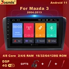 Автомагнитола 2 din, Android 11, для Mazda 3 bk 2004-2013, стерео, навигация, аудио, головное устройство, мультимедийный плеер DSP, 64 ГБ, Carplay