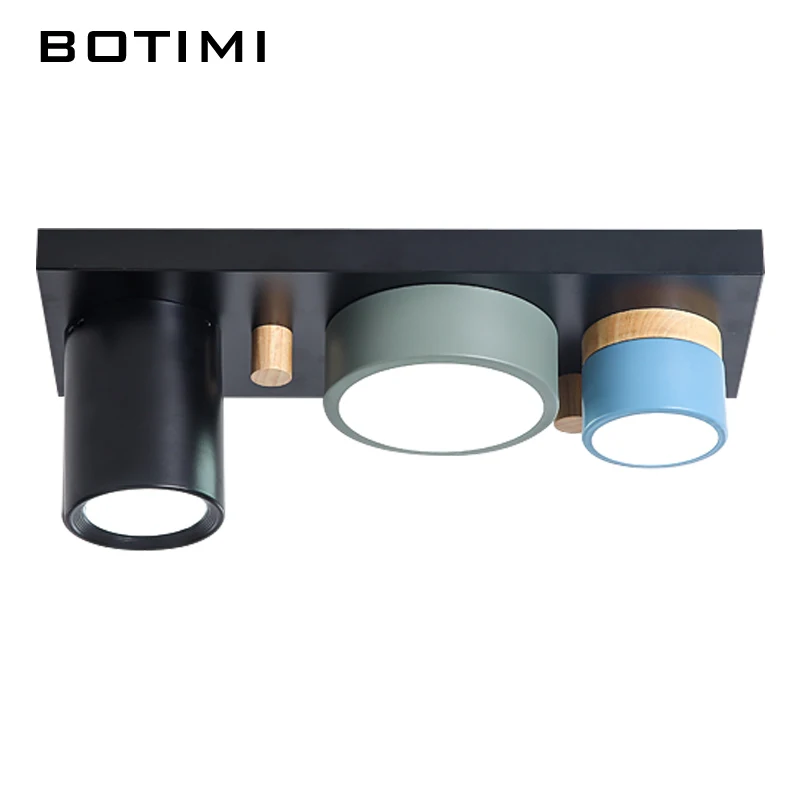Асимметричные цилиндрические потолочные светильники BOTIMI для гостиной