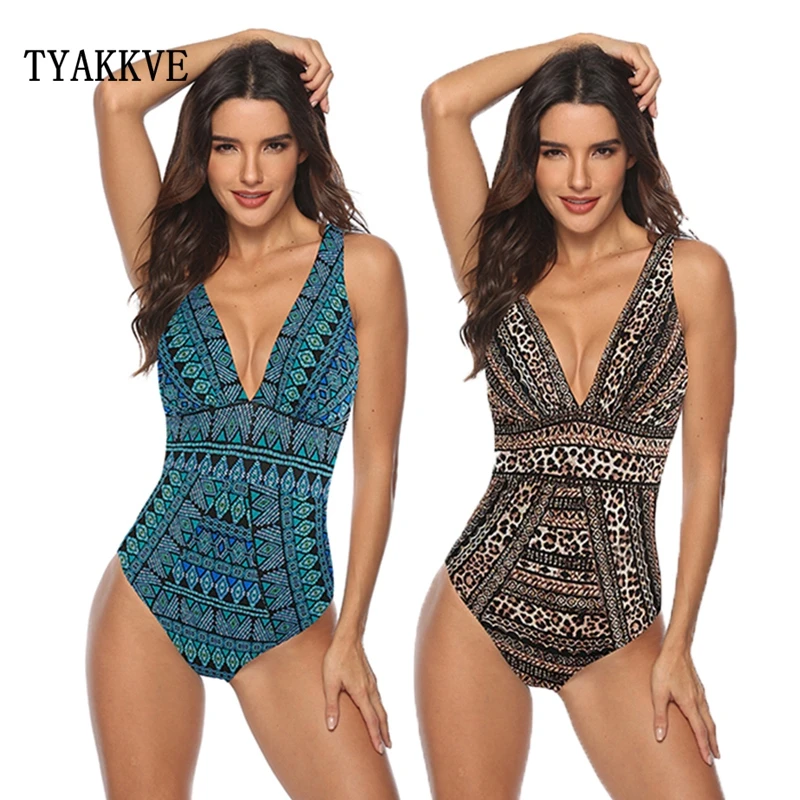 Бразильское бикини 2020 новый сексуальный принт цельный женский купальник