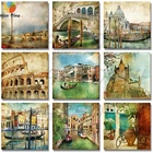 Алмазная 5D мозаика сделай сам, картина из круглых страз, вышивка Римский колоссей, вышивка крестиком, строительство