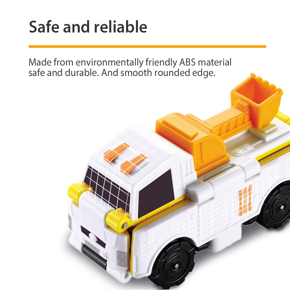 Переворачивающиеся автомобили 1 шт. 2 в трансформирующие строительные