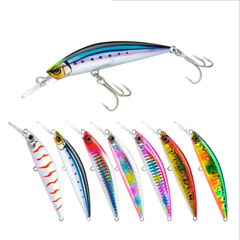 

1pcs Fishing Lure 90-110mm 27-37g Minnow Crankbait Wobblers 3D Eyes Perch Artificial Bait Pike Carp Bait Swim Bait Fishing Pesca