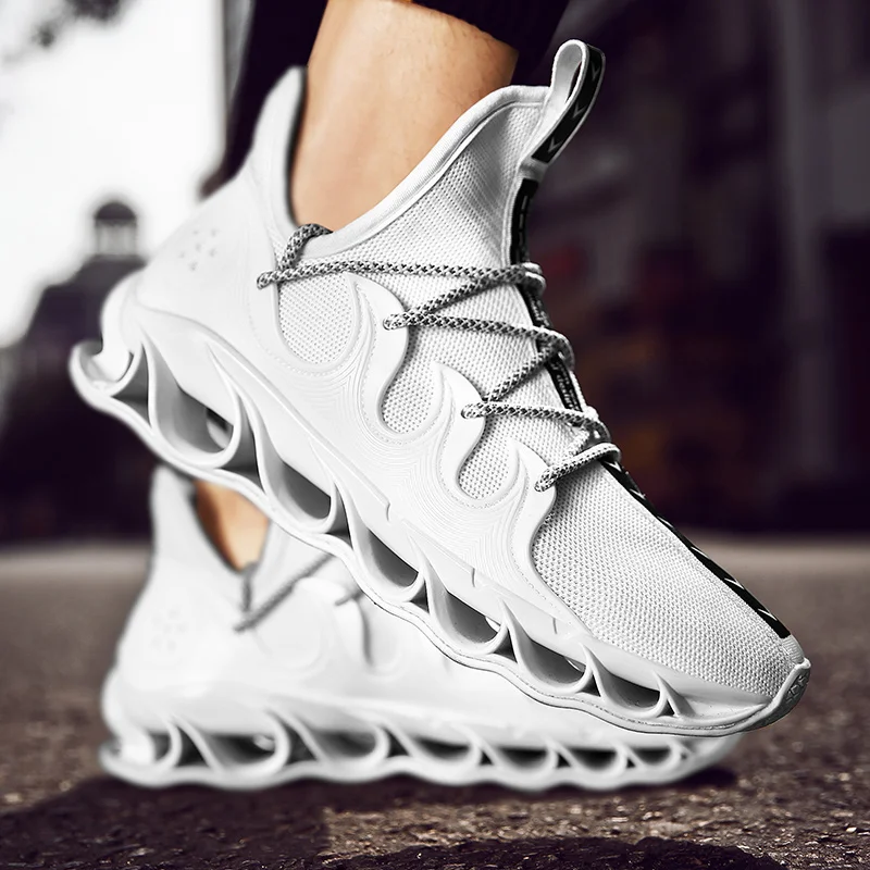 

Sooneeya All Match Damping Sneakers Men Casual Blade Shoes Red Black White Male Sneakers Big Size High Quality Footwear For Male