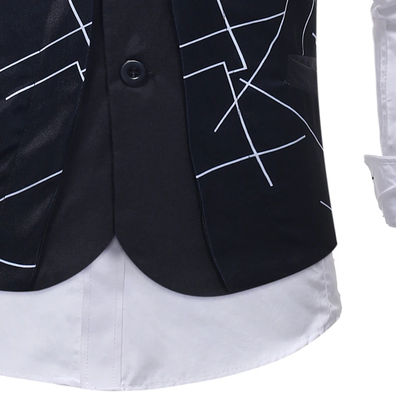 

Free Shipping New Men's Fake Two Piece Casual Men's Suit Vest Spring Spring Dress Wedding Vest MJ169 M-5XL
