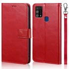 Роскошный кожаный чехол-книжка для телефона Samsung Galaxy M31 Case M 31 M315F 6,4 '', чехол-бумажник, Оригинальный чехол-книжка с подставкой