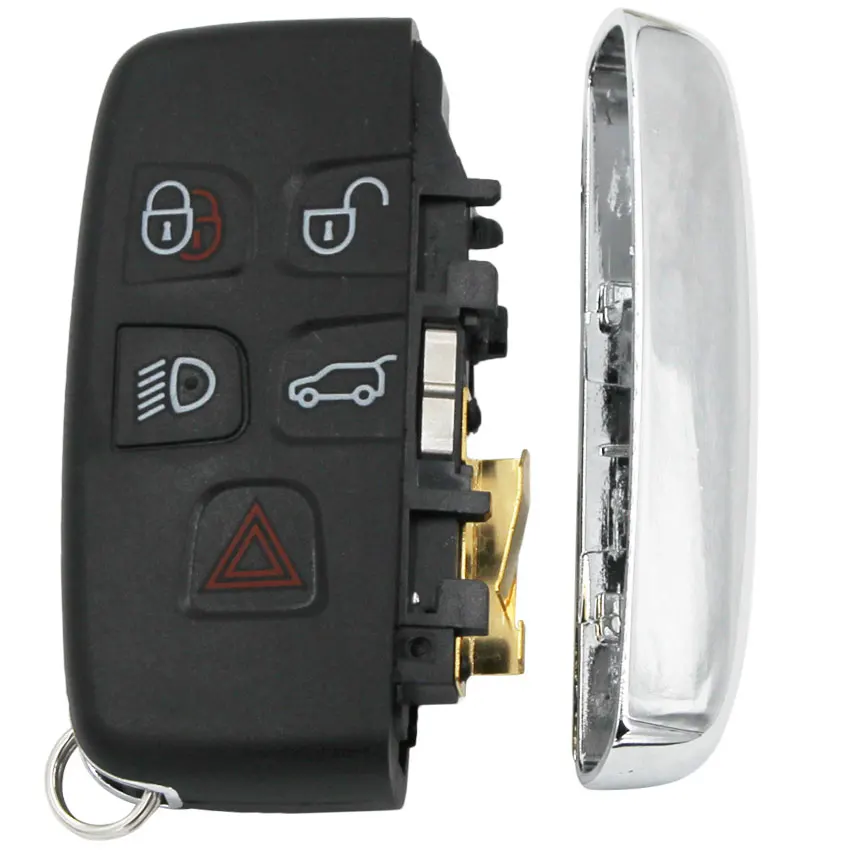 4+1 Buttons Remote Key Shell Case Fob 5 Button for-Land Rover for Range Sport LR4 With Words for-JAGUAR XJ XJL XF | Автомобили и