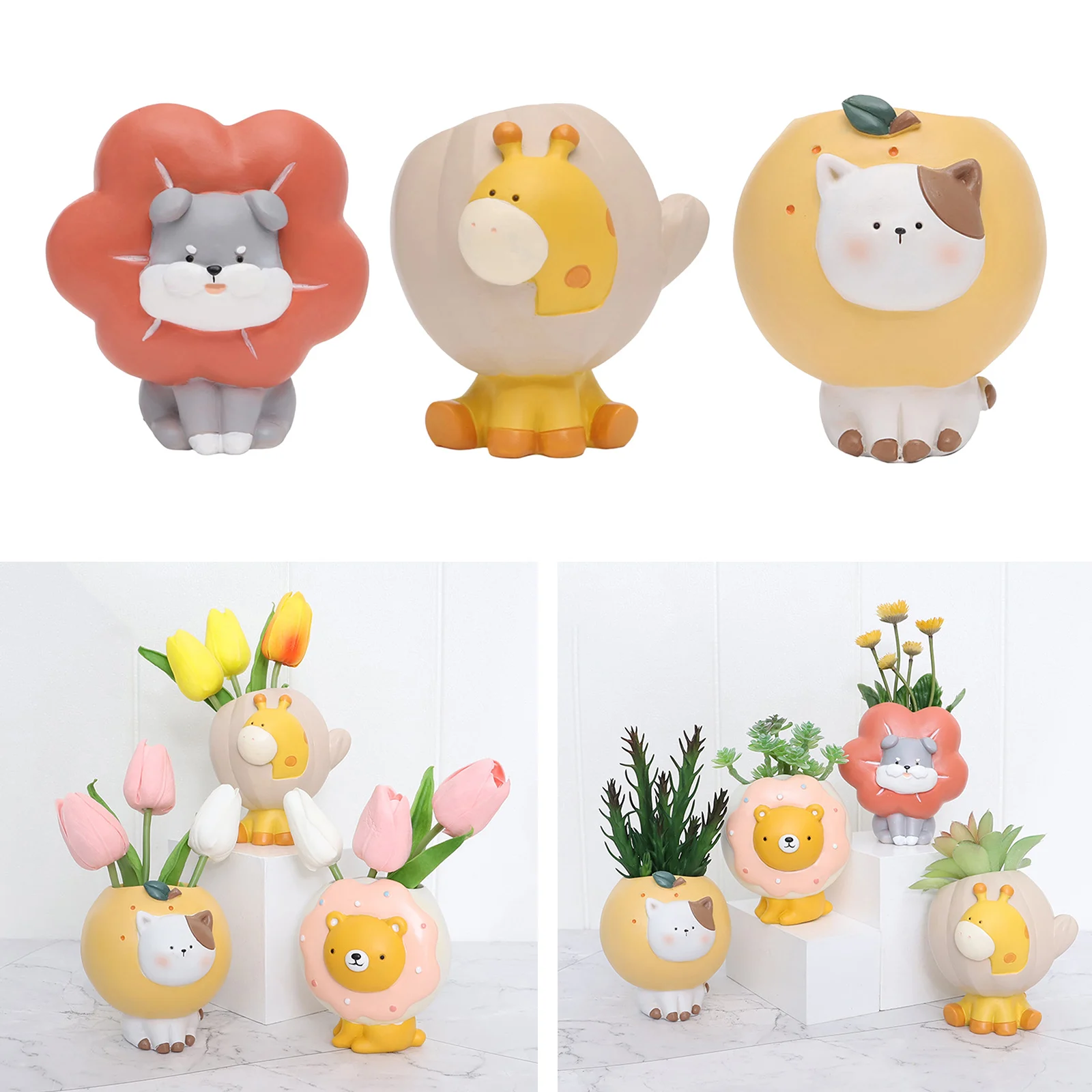 

Горшок для растений в форме животного, горшок для суккулентов, домашний садовый декор для гостиной