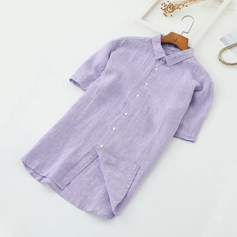 

New linen shirt for men in spring and summer of 20 years