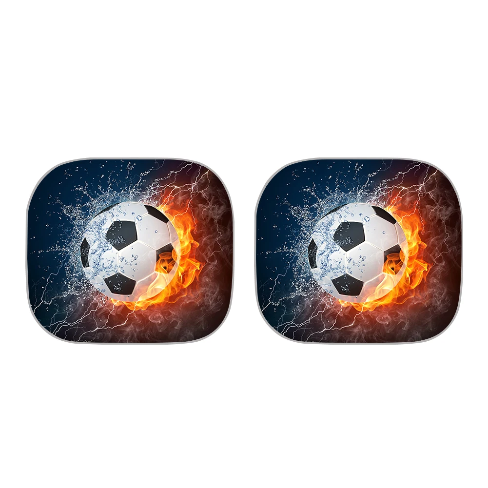 

INSTANTARTS крутой 3D лед и огонь шаблон 2 шт./компл. боковые ветровые солнцезащитные оттенки прочный автомобильный козырек Солнцезащитный козыре...