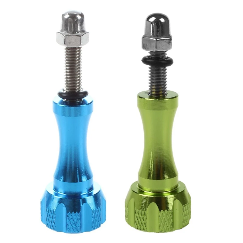 

6X Aluminium Alloy Knob Thumb Screw For Gopro Hero 5 4 3 Sjcam Sj4000 Sj5000 SJ6 M10 H9 H3 C30, Blue & Green