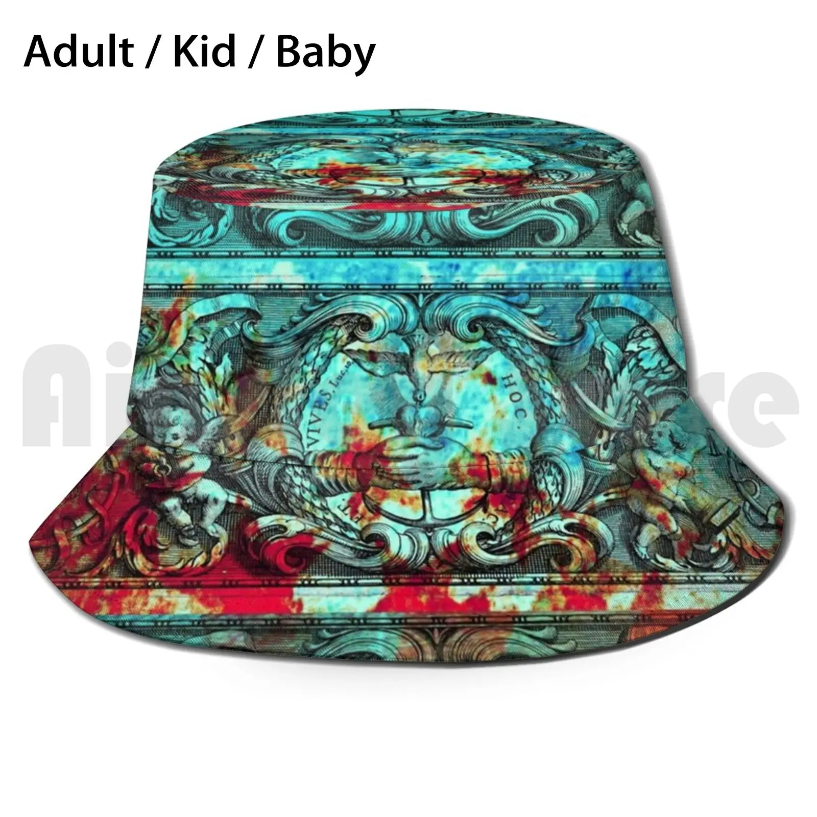 

Together Sun Hat Foldable UV Protection Art Animal Modern Graffiti