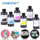 Светодиодные УФ-чернила 6 бутылок + УФ-Очистка для Epson L800, L805, R290, L1800, 1390, 1400, 1500 Вт, DX5, DX7, чернила для УФ-принтера для Epson