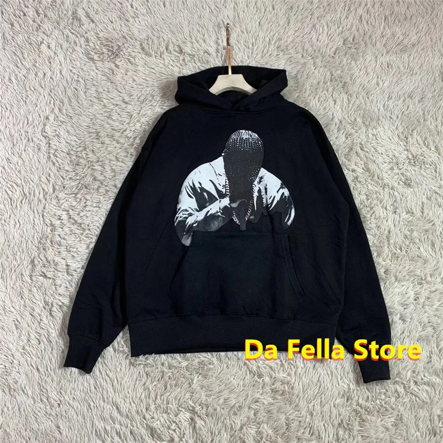 

20FW Kanye West Hoodie Men Women Concert Tour Series Hoodies Portrait Printed Pullovers Sunday Service Music Festival Oversize