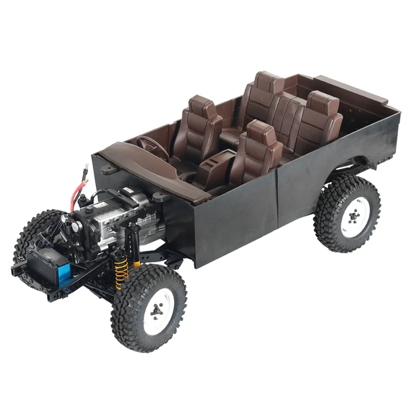 

RC Car Shell Body Kit Electric Steering Wheel with Front & Rear Window Sun Visor Wind Deflector Set