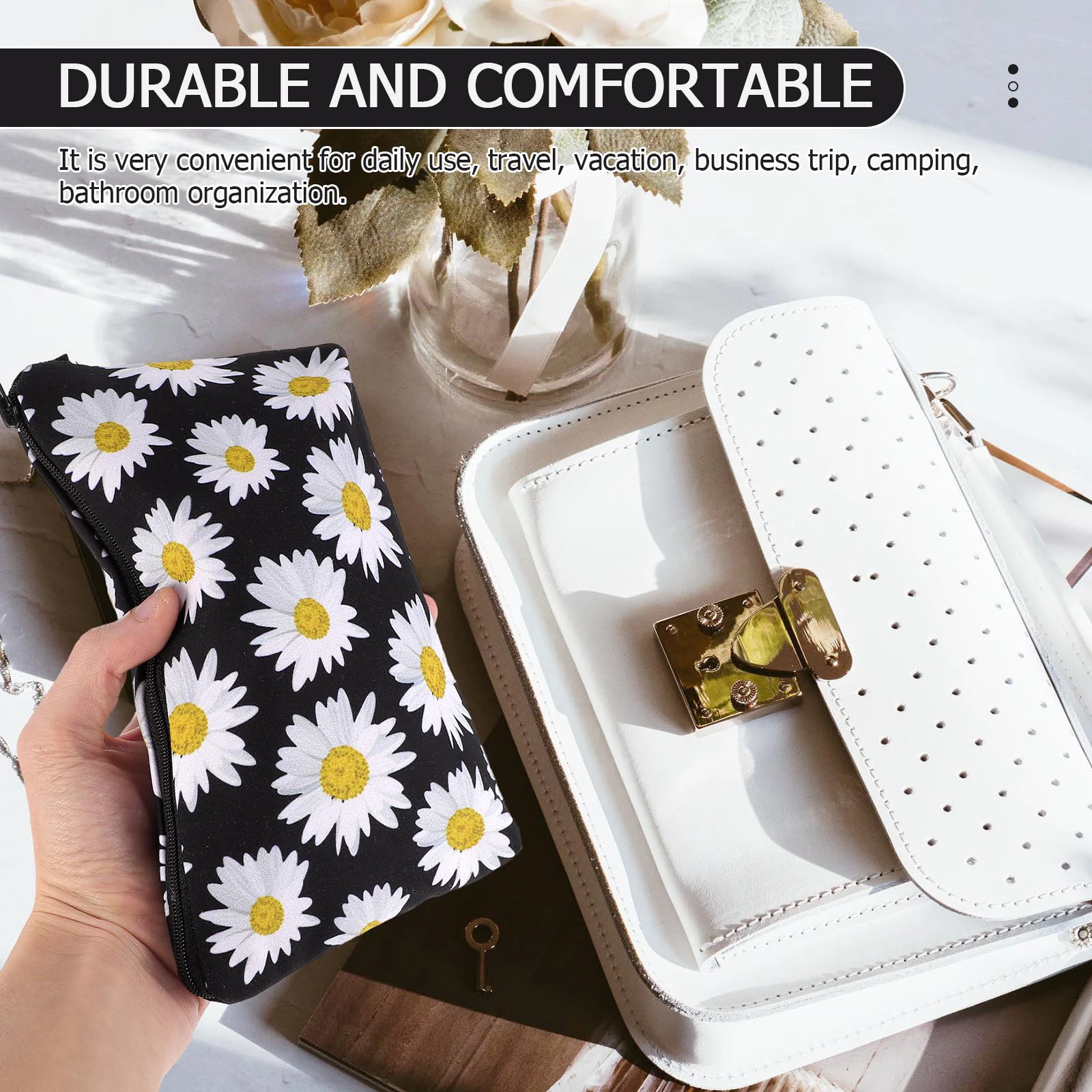 

1pc Attractive Delicate Convenient Creative Practical Toiletry Bag Cosmetic Bag for Women