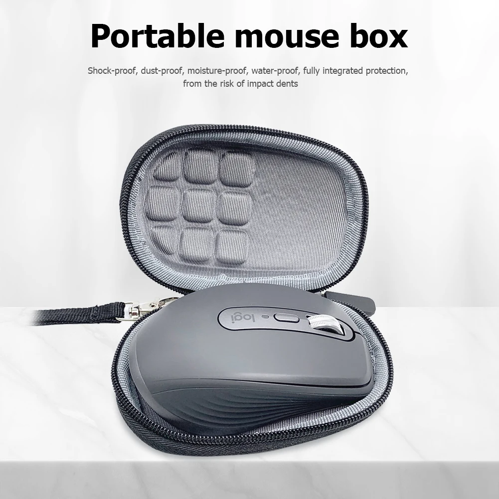 

Портативный жесткий Дорожный Чехол из ЭВА для Logitech MX Anywhere 3, водонепроницаемый пыленепроницаемый Влагостойкий Чехол для хранения мыши