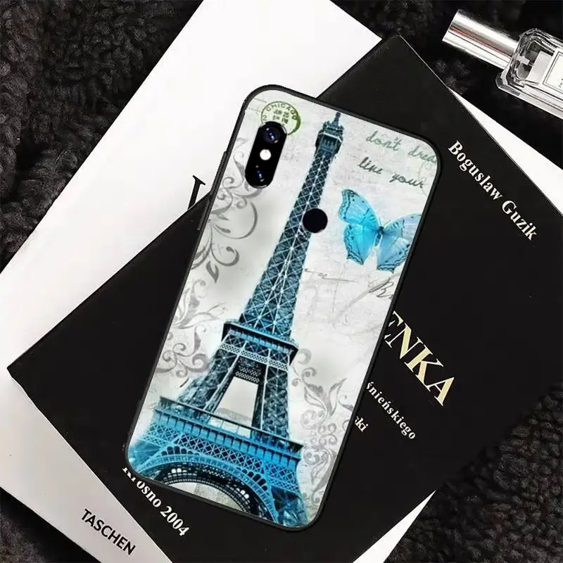 

Paris Eiffel Tower art Phone Case For Xiaomi Mi A1 A2 5 6 6PLUS 8 9 SE Lite MIX 2 2S MAX 2 3 Pocophone F1