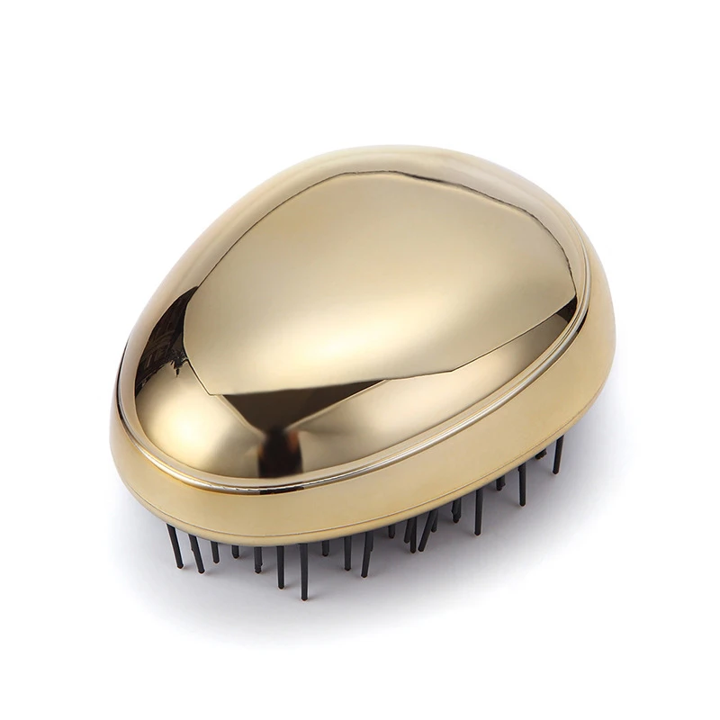 

Anti-static Hair Brush Comb Electroplate Detangling Head Massage Combs Tool J9