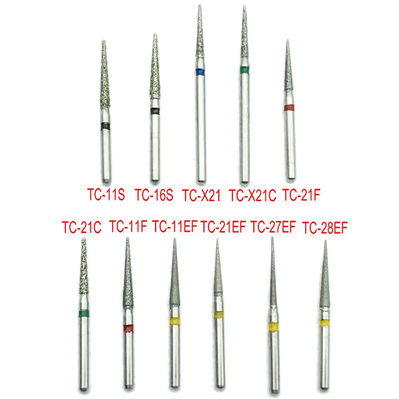 100 шт./10 коробок FG Алмазные Боры стоматологические боры алмазные сверла 1 6 мм