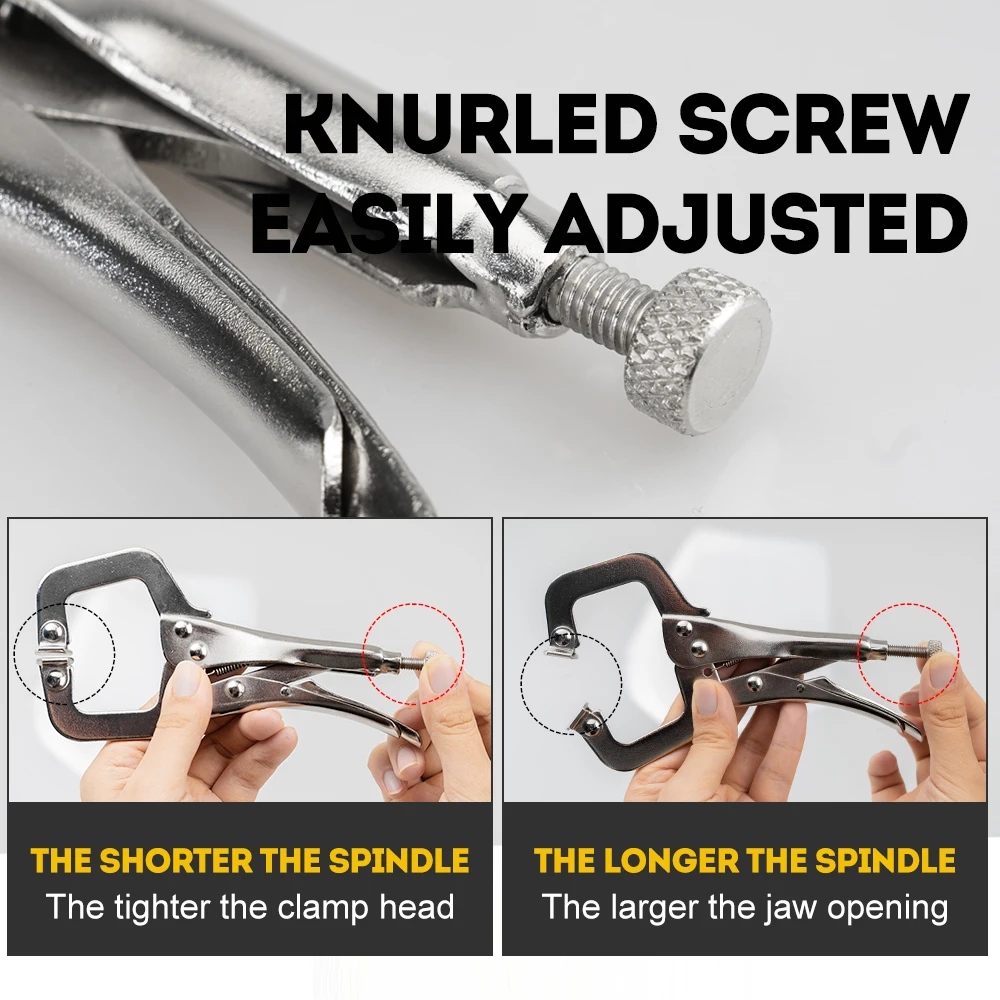 AIRAJ мини клещи плоскогубцы изогнутые Челюсти с прямым длинный нос C-фиксирующий