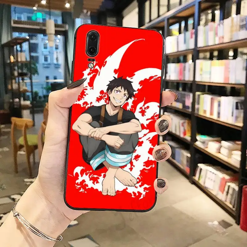 

Japan anime Fire Force Phone Case For Huawei honor Mate P 10 20 30 40 Pro 10i 9 10 20 8 x Lite