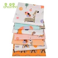 chainhocartoon jungle seriesprinted twill cotton fabric for diy sewing quilting baby childrens bed clothesshirts material