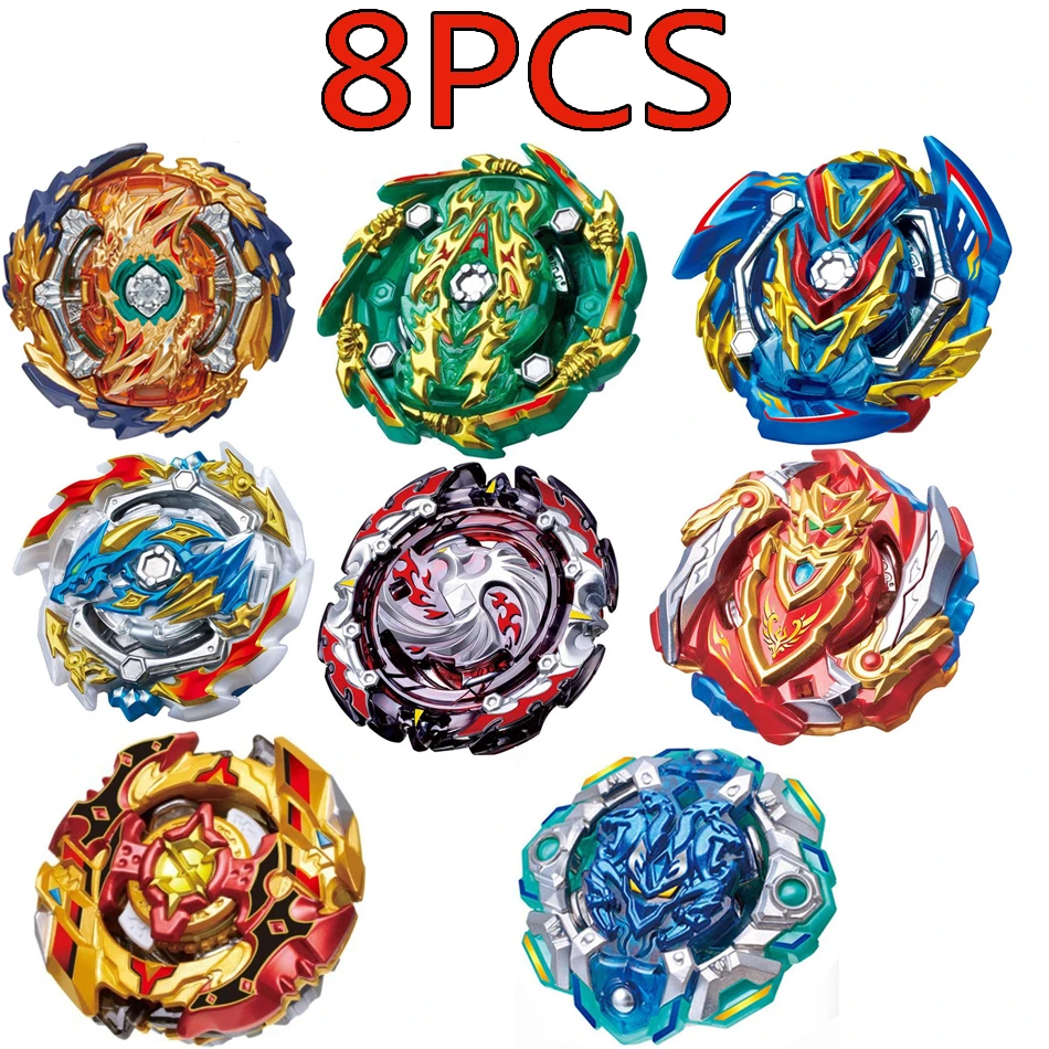 8PCS02 Топы Beyblade Burst набор игрушек Beyblades Arena Bayblade Металл Fusion боевой гироскоп пусковая установка волчок Bey Blade новые игрушки - Color: 8PCS02