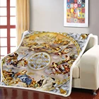 Одеяло с изображением ангела масляной живописи, шерпа, античное искусство, модное утяжеленное одеяло для пикника, одеяло для детей, квадратное одеяло