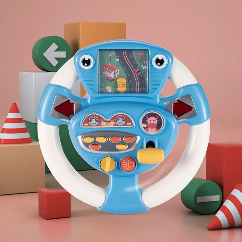 

Children's Multifunctional Game Machine Steering Wheel Simulation Driving Toy Boys Table Games Early Childhood Educational Toys