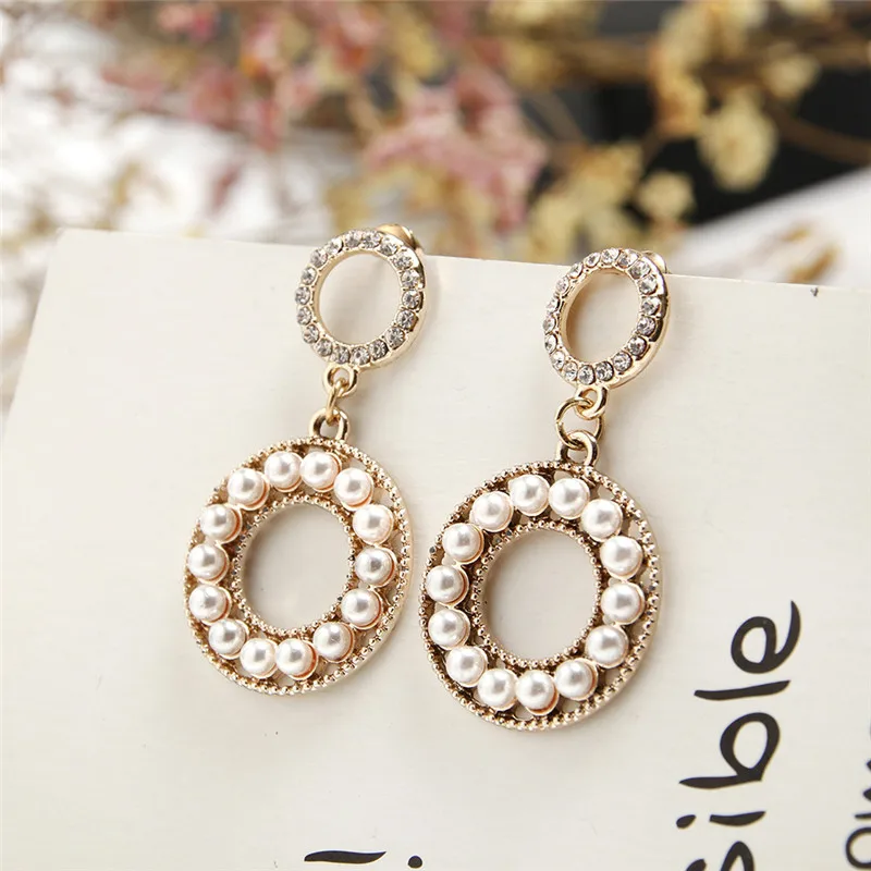 

hot-selling earrings flow ancient ornaments court needle pearl pendant earrings fashion jewelry 2020 pearl earrings