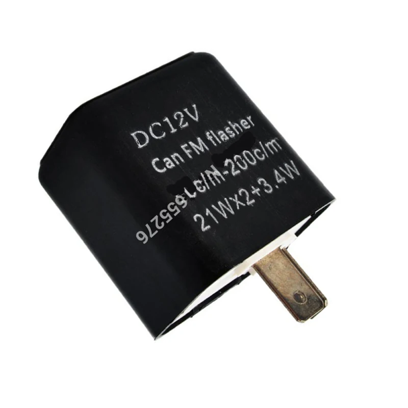 12V 2 Pin Car Motorcycle LED Flasher Relay Universal Electronic Adjustable Freauency Turn Signal Light Blinker | Автомобили и