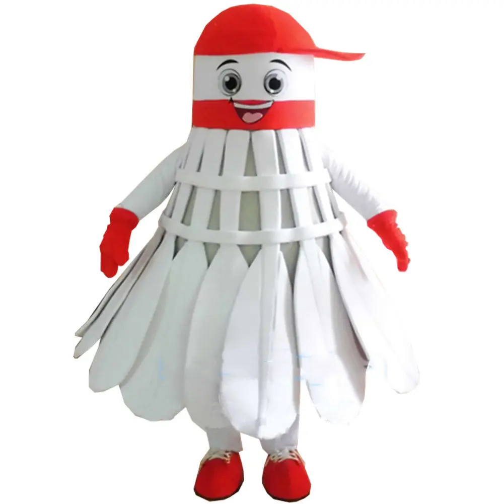 

New Shuttlecock Mascot Badminton Costume ADS Party Dress Adult Outfit Game Christmas Hallowen Birthday Gifts
