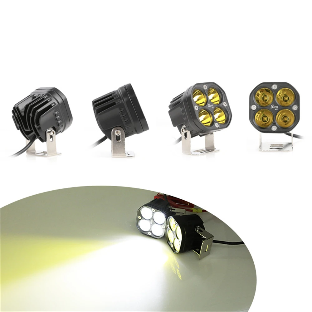 2 шт. 4 светодиодные Вспомогательные фары для мотоцикла 40 Вт | Автомобили и