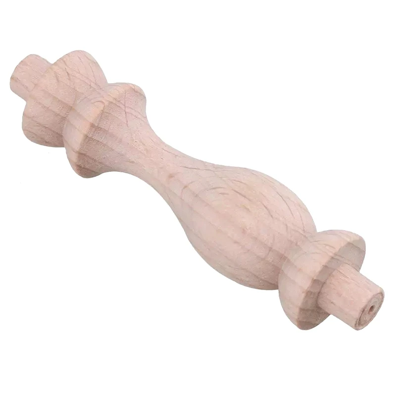 

20 Pcs 7.6X1.8cm Beech Unpainted Unfinished Wood Craft Spindles Baluster for Home Restaurant Decor Repair Decoration
