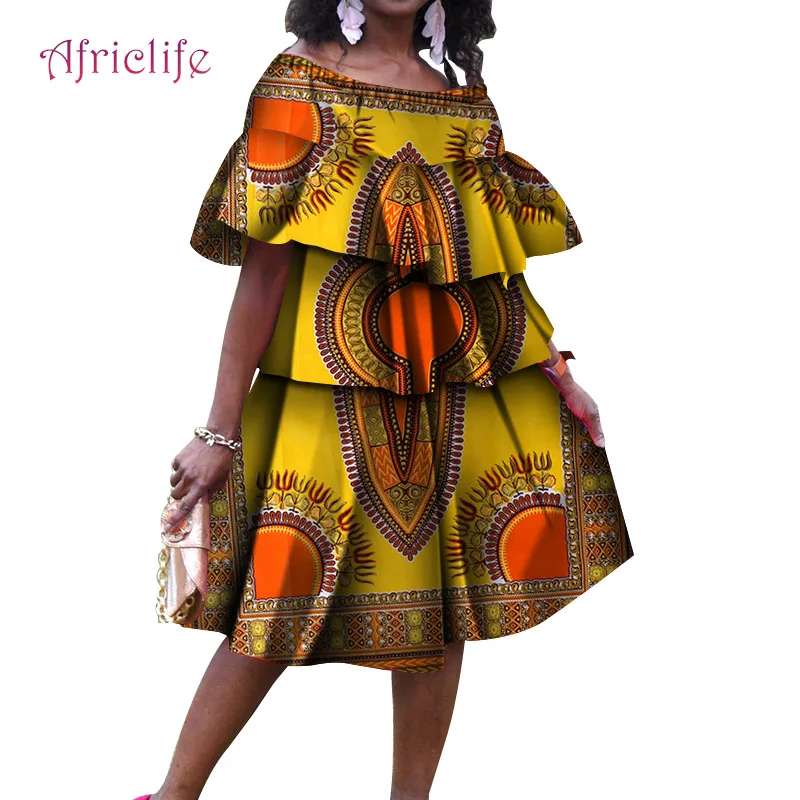 Модное женское платье в стиле кексов повседневные африканские Хлопковые женские