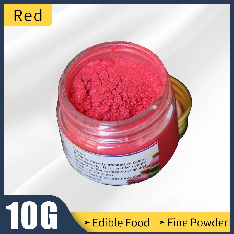 Пищевой съедобный порошок 10 г красный пищевой краситель для украшения торта