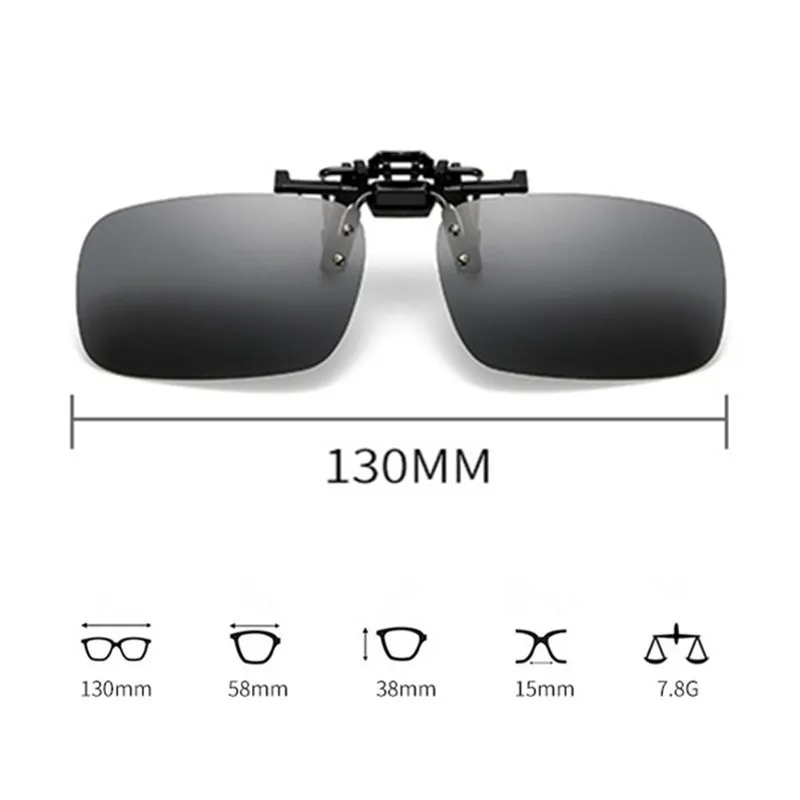 New Polarized Driving Cycling Fishing Glasses Night Vision Day Time Clip-on Lens Sunglasses | Спорт и развлечения