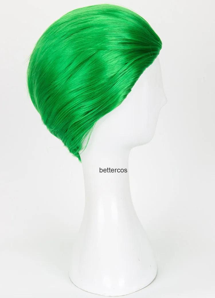 Парик для косплея Джокера термостойкий синтетический с короткими зелеными