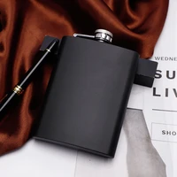 8oz portable stainless steel hip flagon whiskey wine pot leather cover bottle funnel travel tour drinkware wine cup