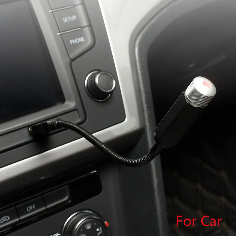 Светодиодный проектор для автомобиля и дома с Usb-разъемом настраиваемая