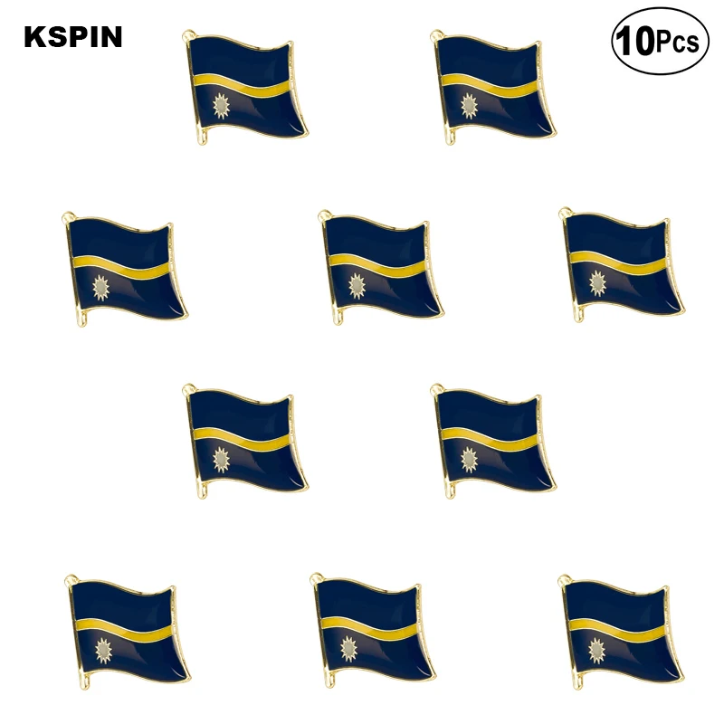 10 шт./партия булавки в виде флага Нигерии |