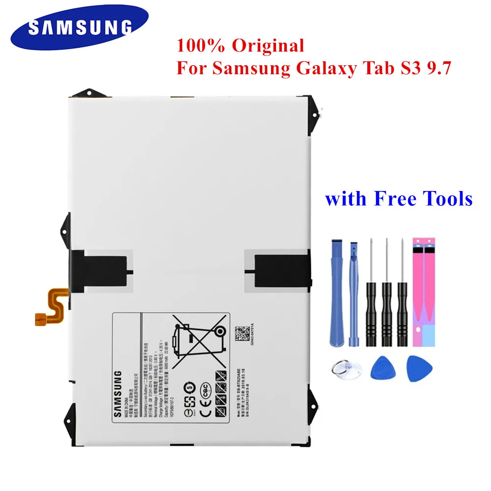 Оригинальная Аккумуляторная батарея для Samsung Galaxy Tab S3 Диагональ экрана 9 7 дюйма Φ