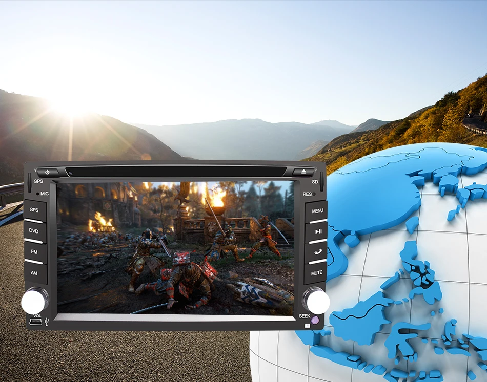 Eunavi Универсальный 2 Din Android 9 dvd-плеер автомобиля Мультимедиа Радио Стерео gps Navi ips сенсорный экран wifi bluetooth TDA7851 8 ядер