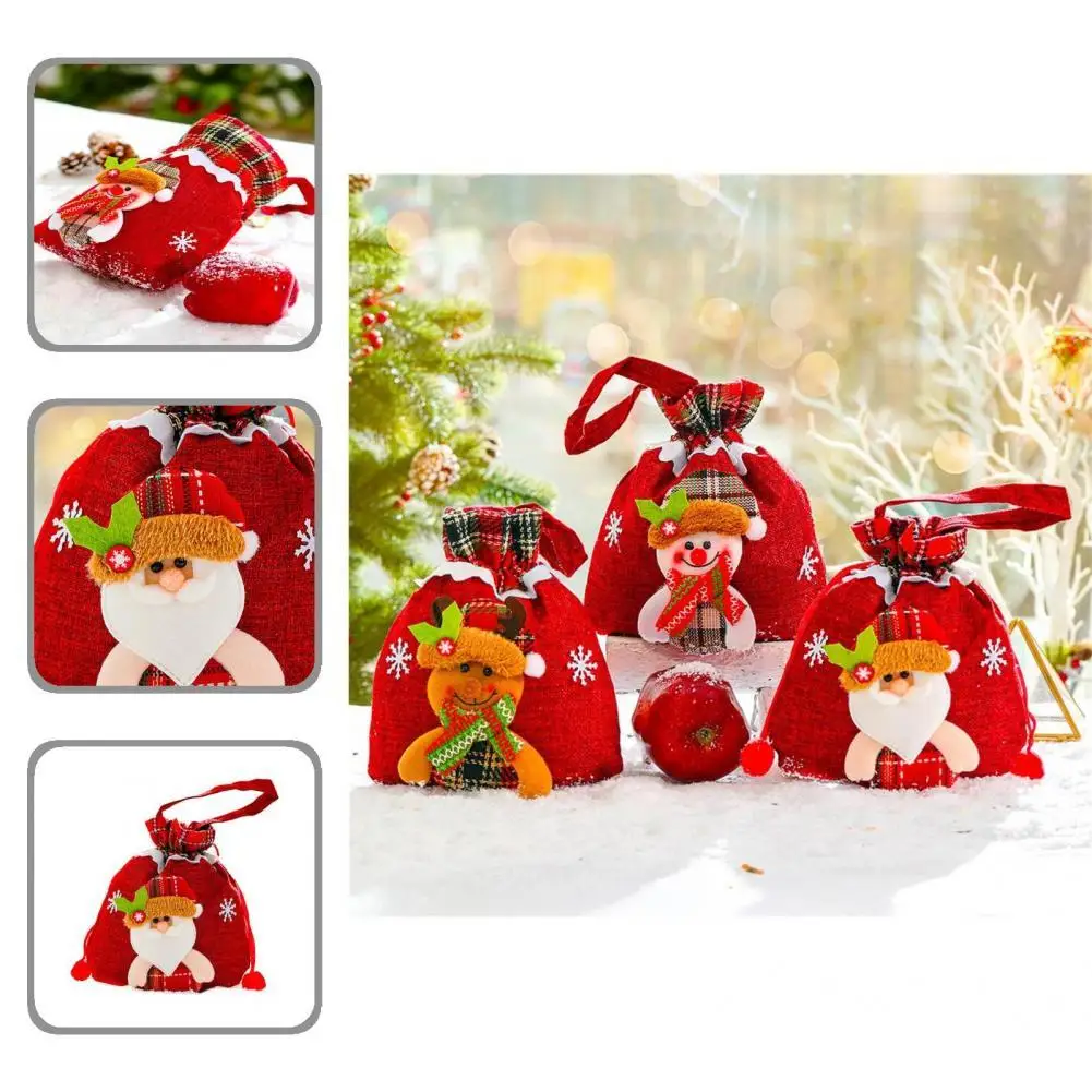 

Рождественские подарочные пакеты, 3D дизайнерские тканевые рождественские подарочные пакеты, полезные пакеты для конфет