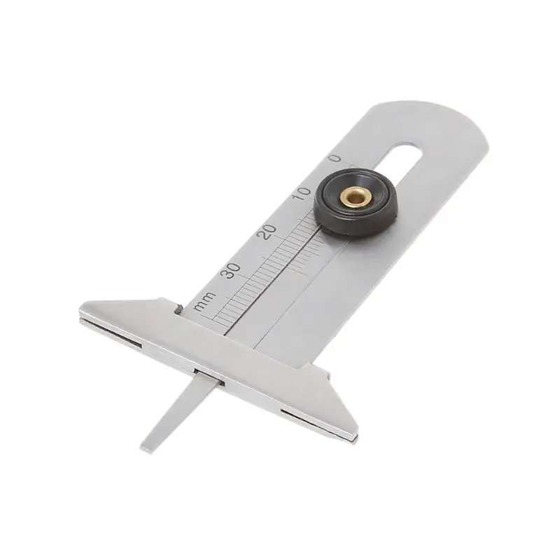 

Stainless Steel Car Tyre Tread Depth Gauge 0-30mm Caliper Depth Measurement Tool