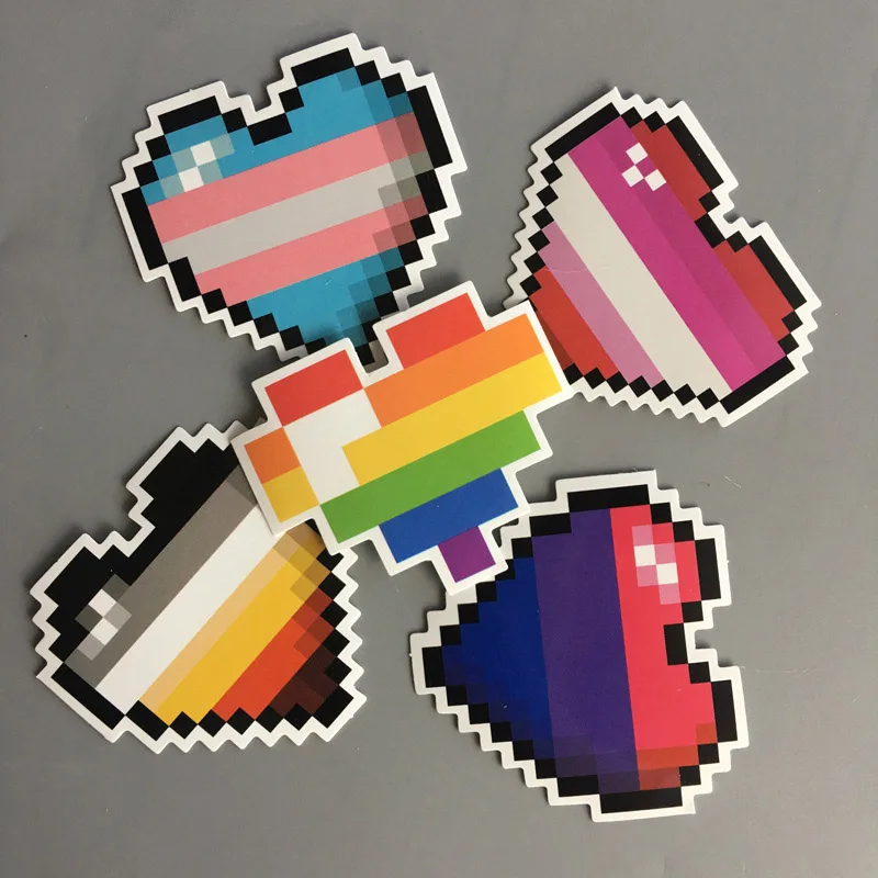 Мультяшные милые наклейки в пиксельном стиле с любовными граффити сделай сам