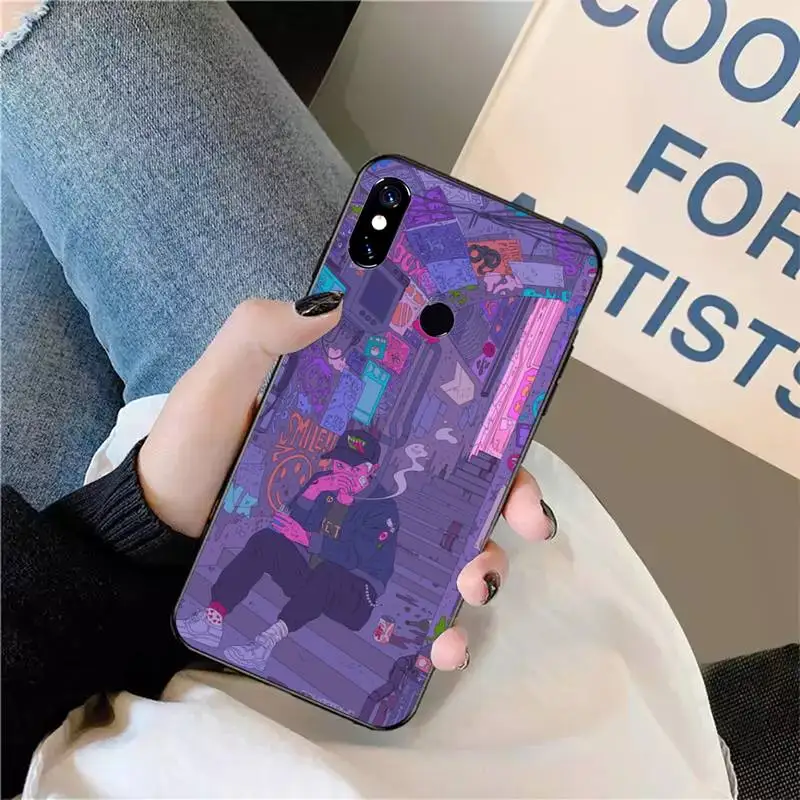 

Wave Art Cool animation Phone Case For Xiaomi Redmi note 7 8 9 t max3 s 10 pro lite funda shell coque cover