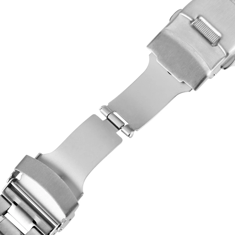 

Stainless Steel Watch Band 18mm 20mm 22mm Men Women Strap Multi-Color Wristband Folding Clasp with Safety Replacement Wrist Belt