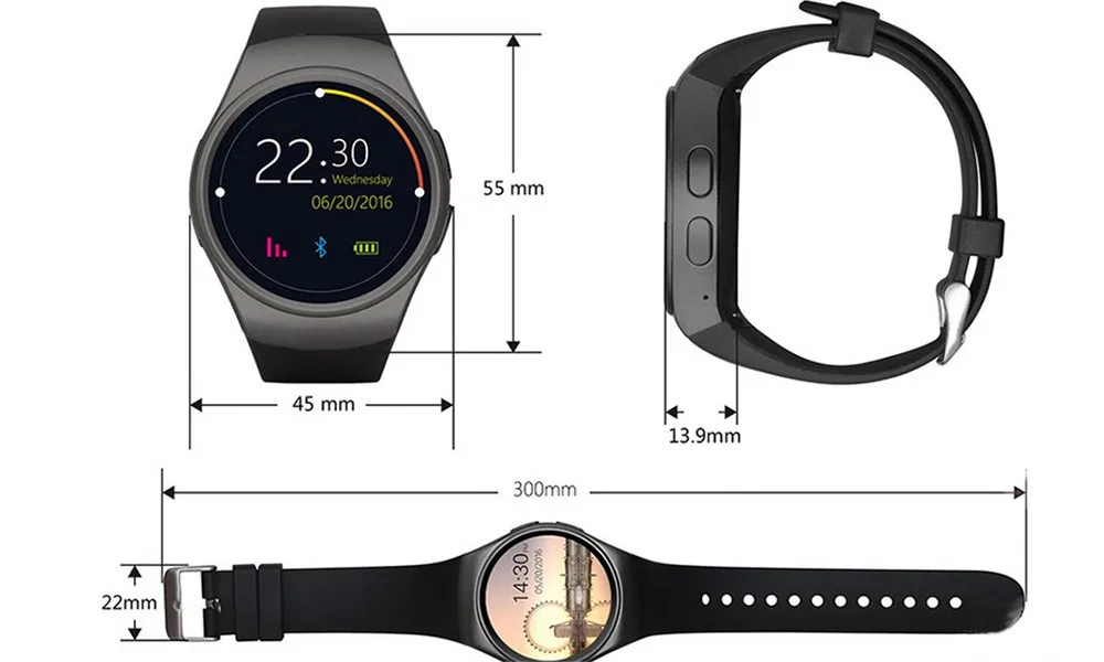 KW18 Bluetooth Смарт часы телефон полный экран Поддержка SIM TF Smartwatch сердечного ритма для IOS iPhone Android samsung Xiaomi PK KW88